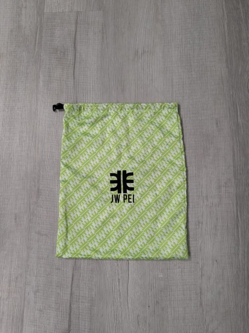 JW PEI Green MonogramDust Bag Drawstring Closure Storage Cover  Pouch 13x16.5